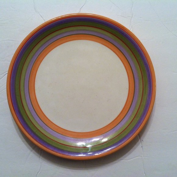 SET OF 6 NEW DANSK HAND PAINTED PLATES SIZE: 9
